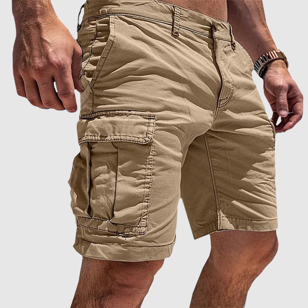 Men's Cargo Shorts — Knee Length with Side Pockets 4