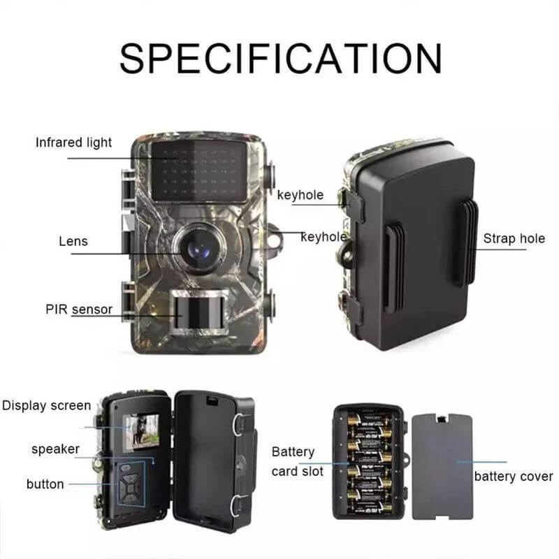Wildlife Trail Camera — 1080p Night Vision