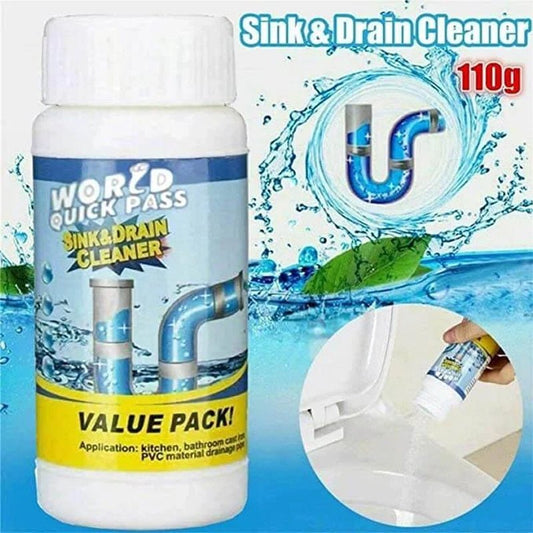 Drain Cleaner Powder — Unclog Pipes and Stop Odors