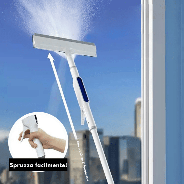 3-in-1 Window Cleaner — Telescopic Spray Squeegee 2