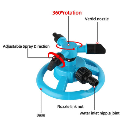 360° Rotating Sprinkler — Automatic Lawn Watering 5
