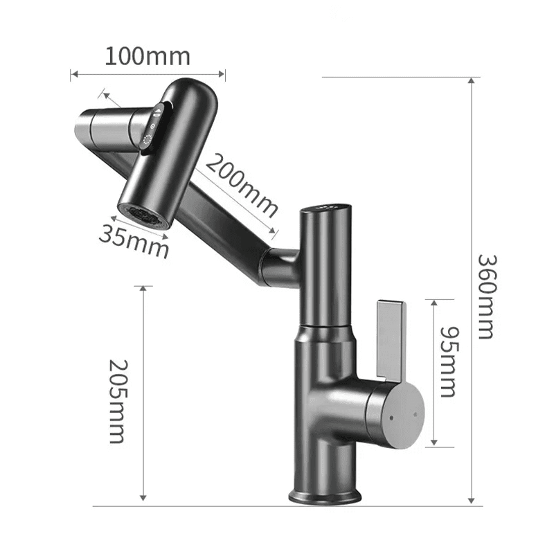 360° Smart Kitchen Faucet with LED Temperature Display 9