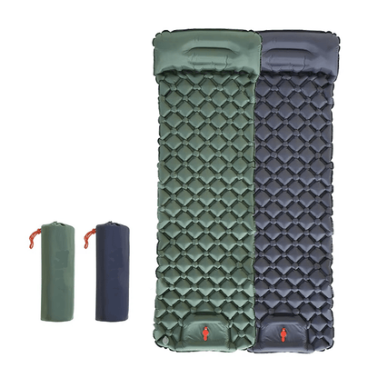Self-Inflating Camping Pad With Built-In Pillow