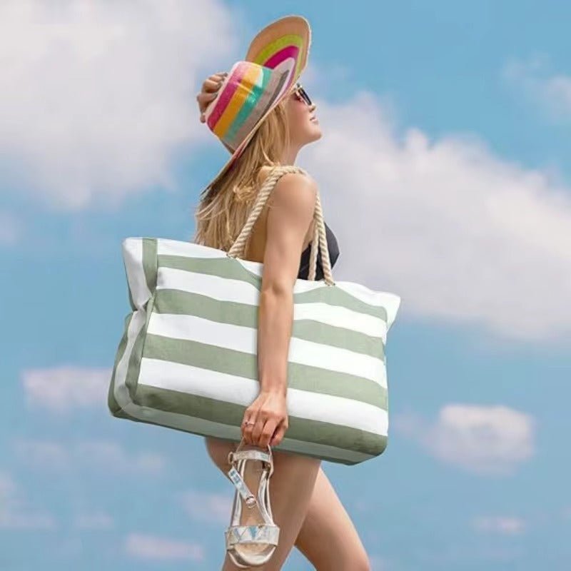 Waterproof Beach Bag — Large 20L Organized Tote
