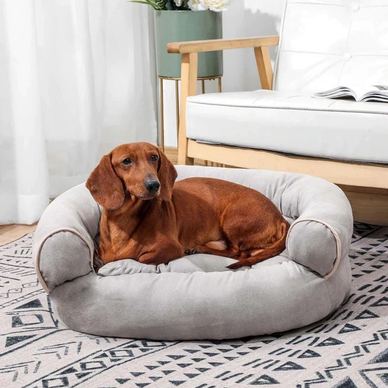 Orthopedic Dog Sofa — Soft Calming Bed
