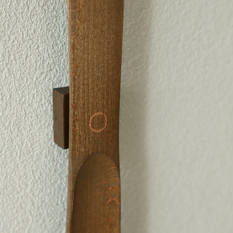 Long Solid Wood Shoehorn With Magnetic Holder