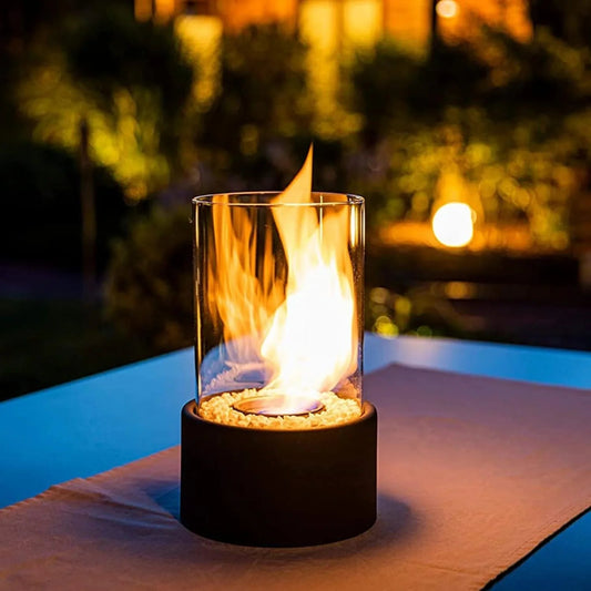 Tabletop Bioethanol Fireplace — Smokeless & Portable
