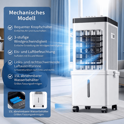 3-in-1 Portable Air Conditioner — No Exhaust Hose