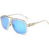 Gold and Blue Mirrored Lenses