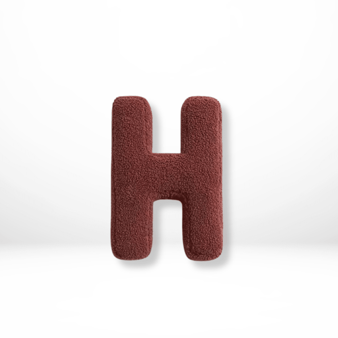Personalized Velvet Alphabet Pillow for Sofa & Bed