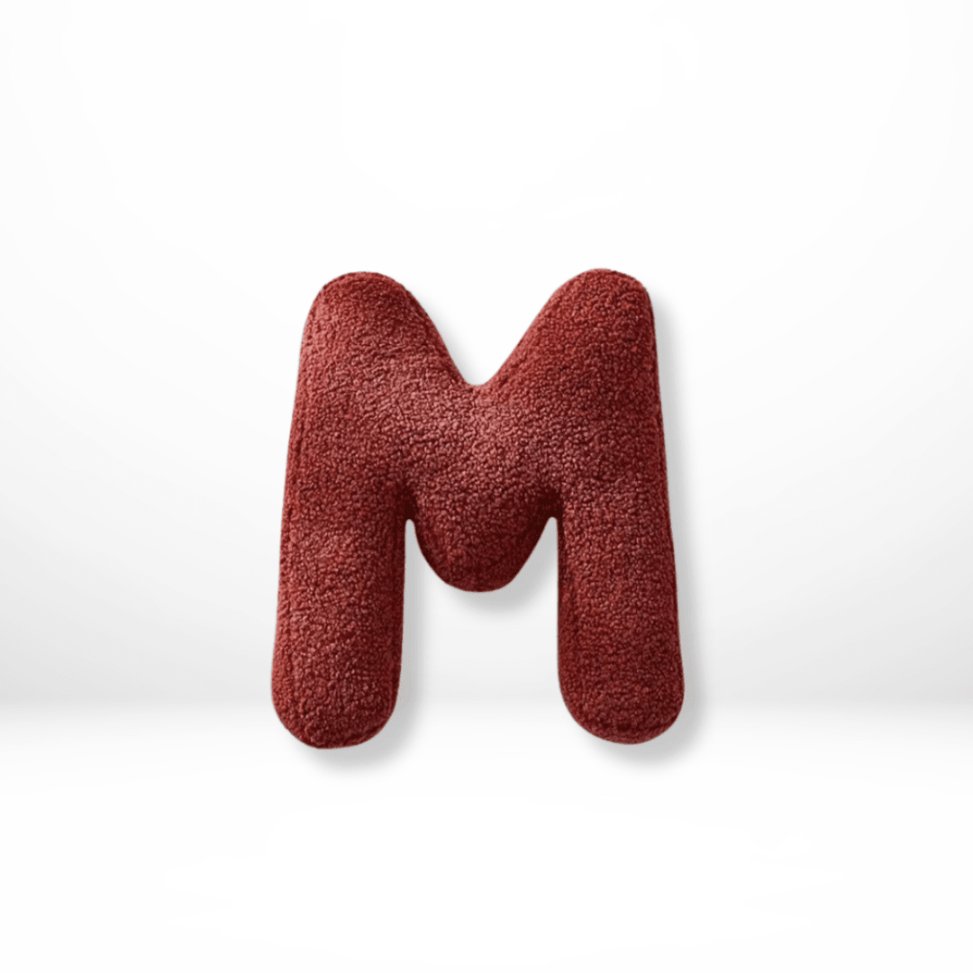 Personalized Velvet Alphabet Pillow for Sofa & Bed