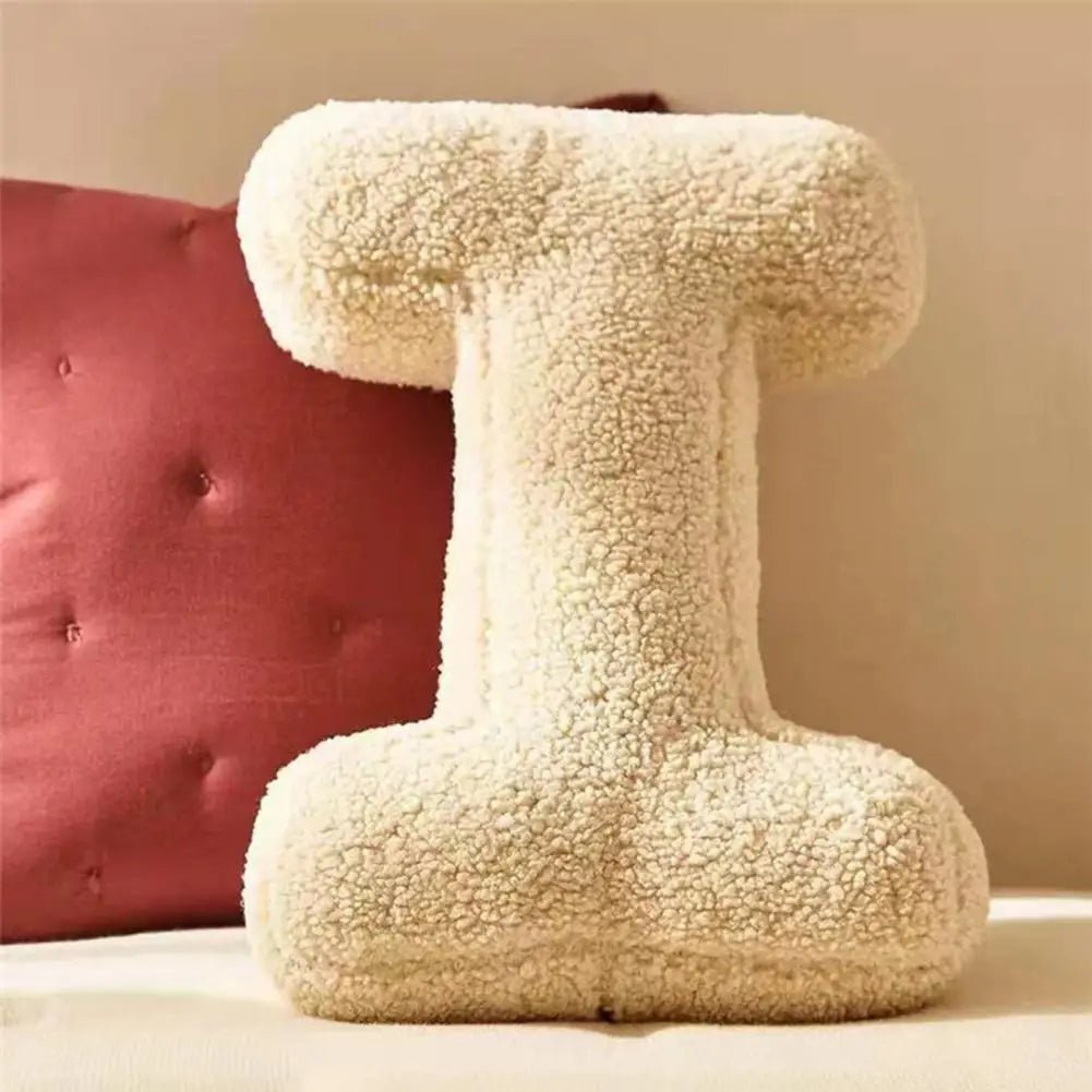 Personalized Velvet Alphabet Pillow for Sofa & Bed