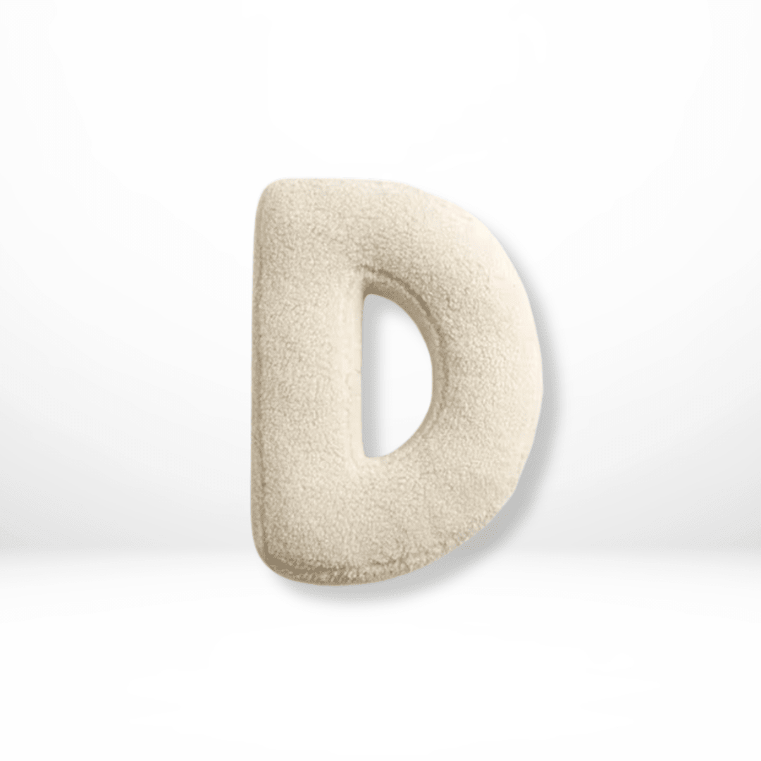 Personalized Velvet Alphabet Pillow for Sofa & Bed