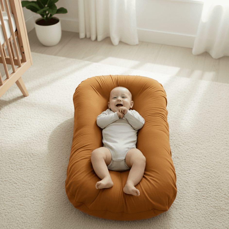 Soft Breathable Baby Pillow for Flat-Head Support