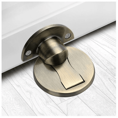 Magnetic Door Stop — Stainless Steel, Easy Install