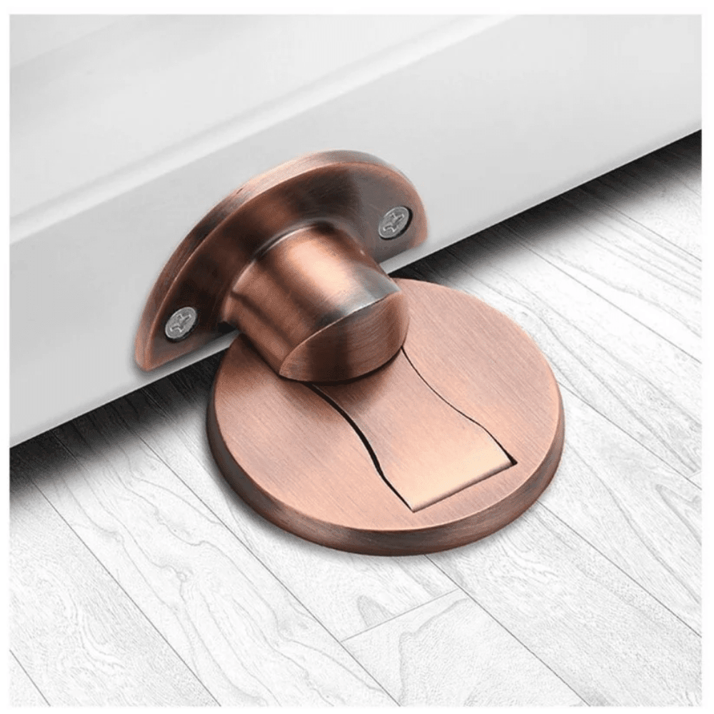 Magnetic Door Stop — Stainless Steel, Easy Install