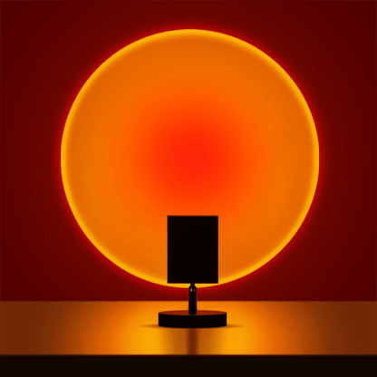 Retro Sunset LED Table Lamp — Warm USB Mood Light