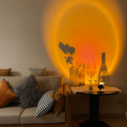 Retro Sunset LED Table Lamp — Warm USB Mood Light