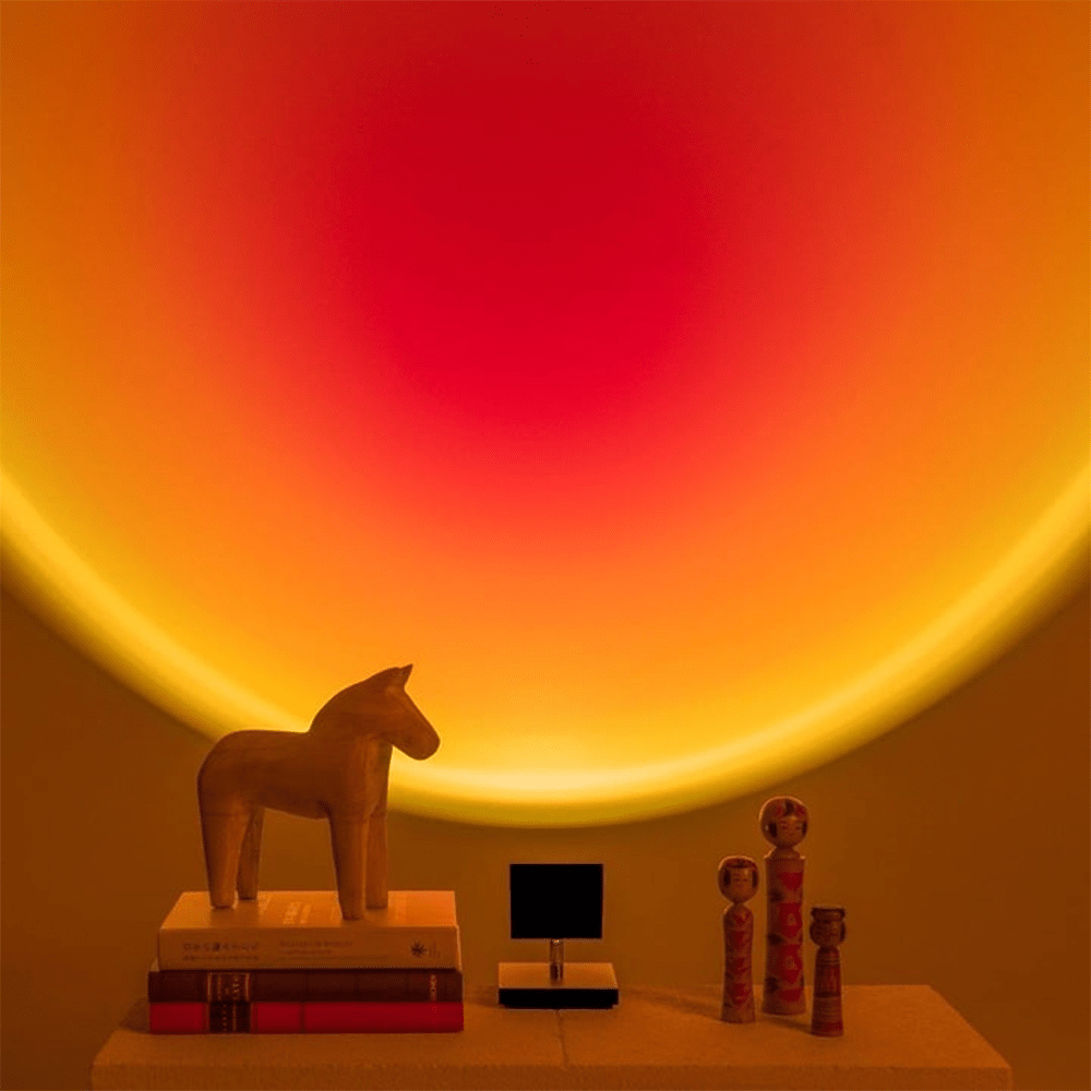 Retro Sunset LED Table Lamp — Warm USB Mood Light