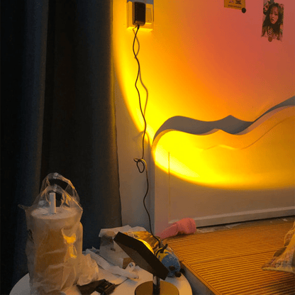 Retro Sunset LED Table Lamp — Warm USB Mood Light