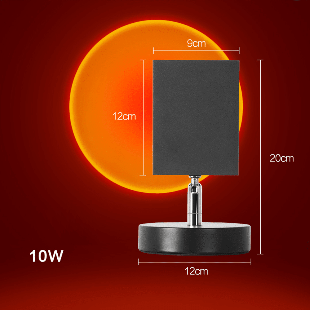Retro Sunset LED Table Lamp — Warm USB Mood Light