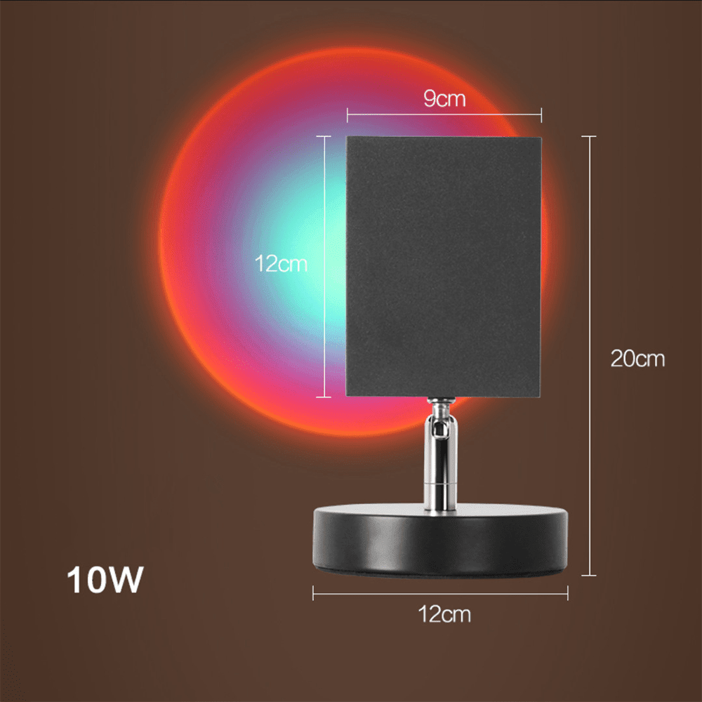 Retro Sunset LED Table Lamp — Warm USB Mood Light