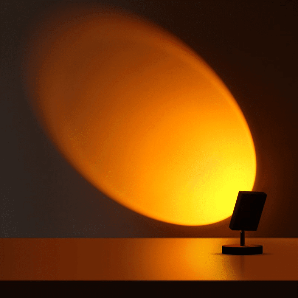 Retro Sunset LED Table Lamp — Warm USB Mood Light