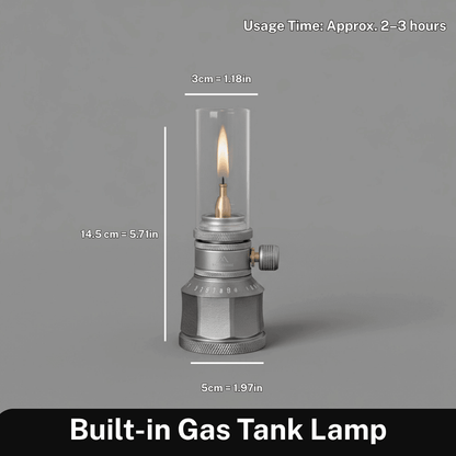Portable Butane Camping Lamp — Warm Outdoor Light