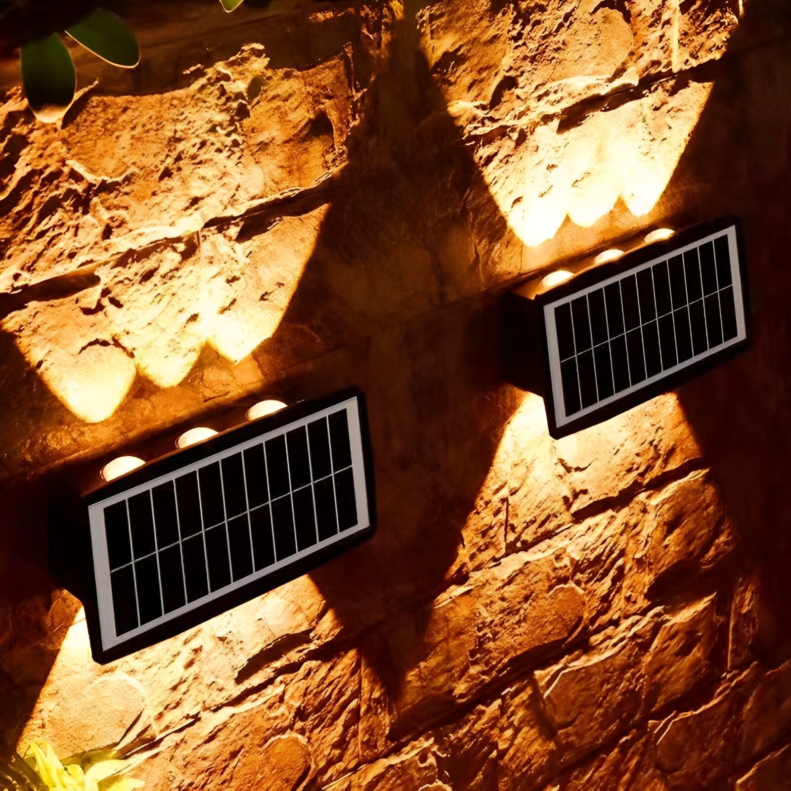 Solar LED Wall Light — Up & Down Glow Effect