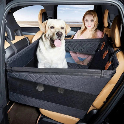 Waterproof Dog Car Seat Mat with Memory Foam Comfort