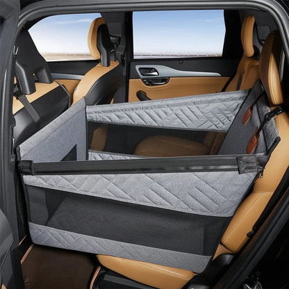 Waterproof Dog Car Seat Mat with Memory Foam Comfort
