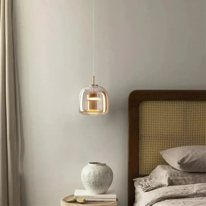 Glass Pendant Lamp — Modern Minimalist Design