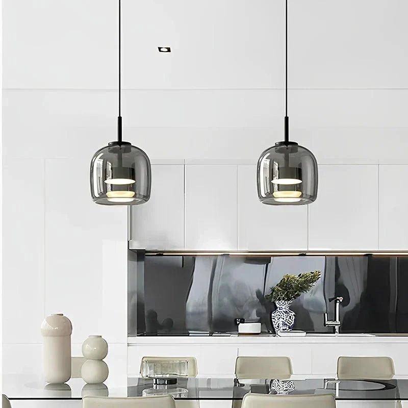 Glass Pendant Lamp — Modern Minimalist Design