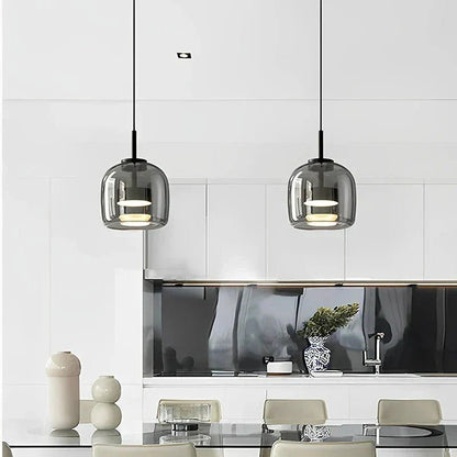 Glass Pendant Lamp — Modern Minimalist Design