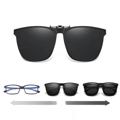Clip-On Polarized Sunglasses UV400 — Foldable Design