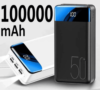 100,000 mAh Power Bank — Fast Charge LED Display