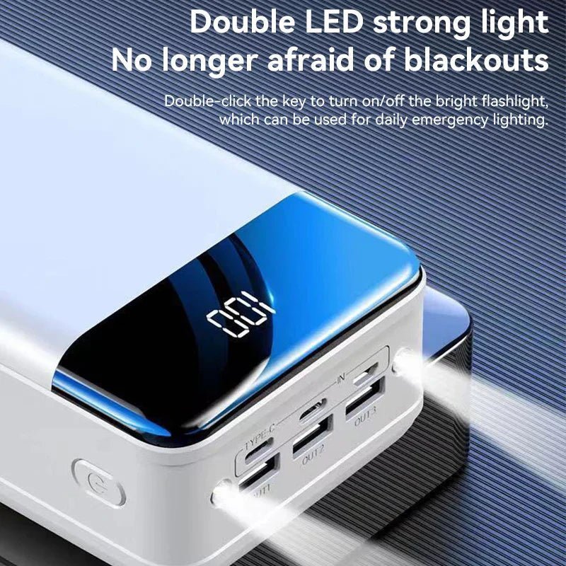 100,000 mAh Power Bank — Fast Charge LED Display
