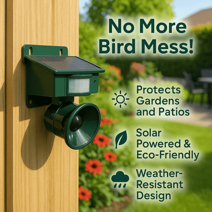 Solar Pigeon Repellent with Motion Sensor and Sounds