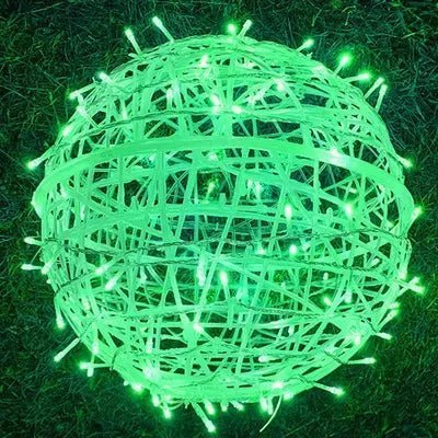 Waterproof LED Garden Ball Light — 20cm Rattan Globe
