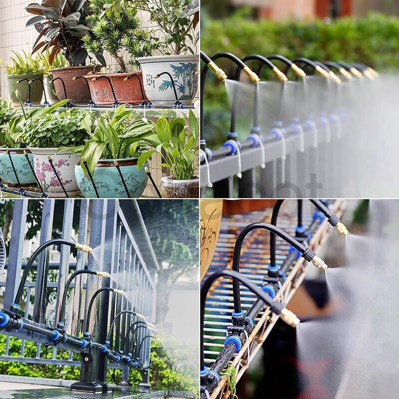 Drip Irrigation Kit — 360° Adjustable Garden Nozzles