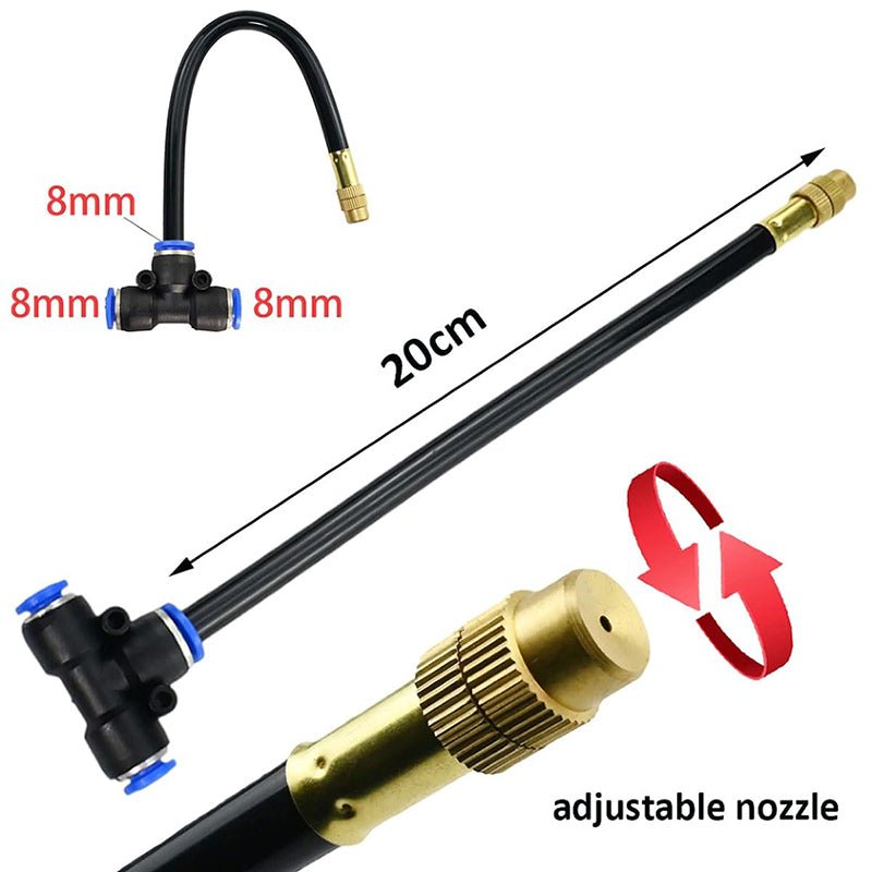 Drip Irrigation Kit — 360° Adjustable Garden Nozzles