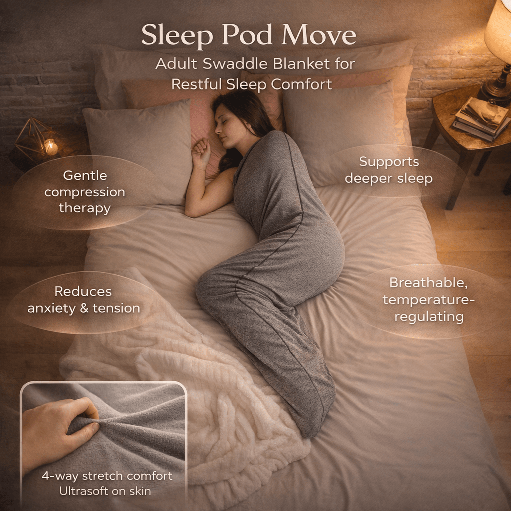 Adult Swaddle Blanket — Deep Sleep Compression Comfort