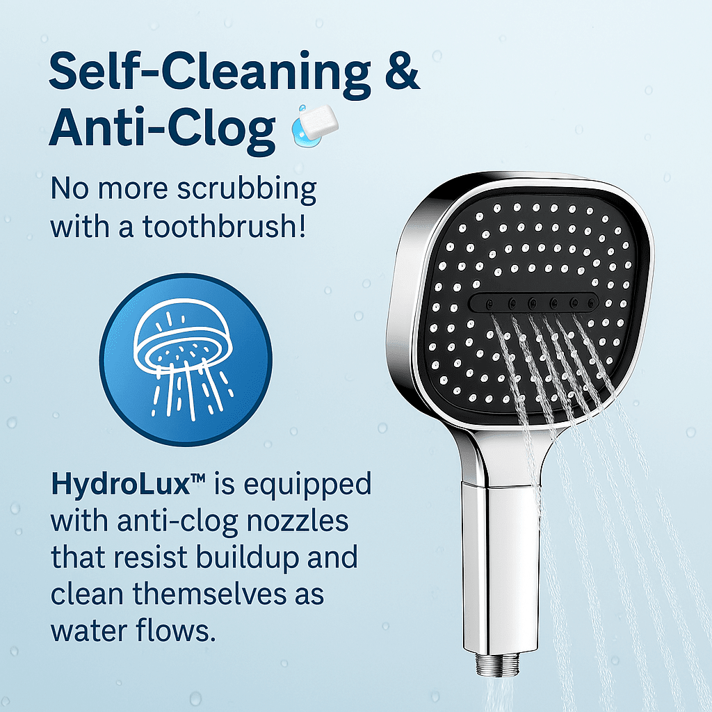 High-Pressure Shower Head — Turbo Boost & Filtration