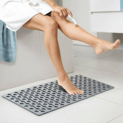 Non-Slip PVC Shower Mat — Suction Cup Safety
