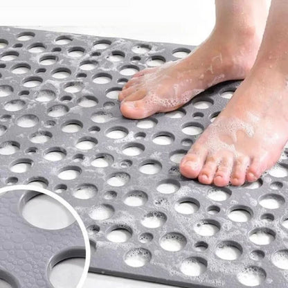 Non-Slip PVC Shower Mat — Suction Cup Safety