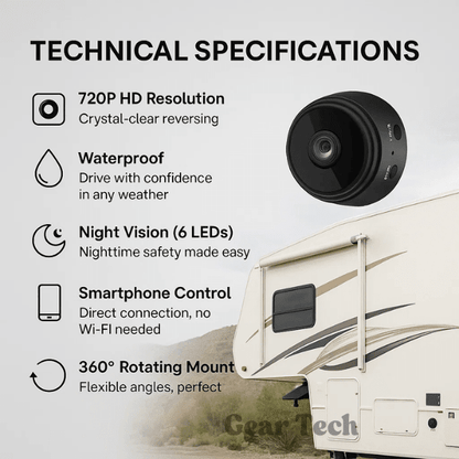 Wireless HD Backup Camera — Night Vision