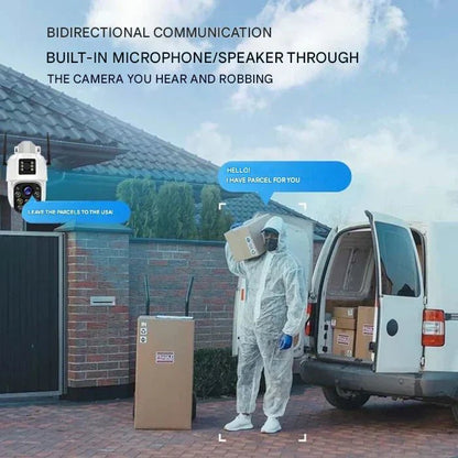 Solar 4K WiFi Security Camera — 10x Zoom Surveillance