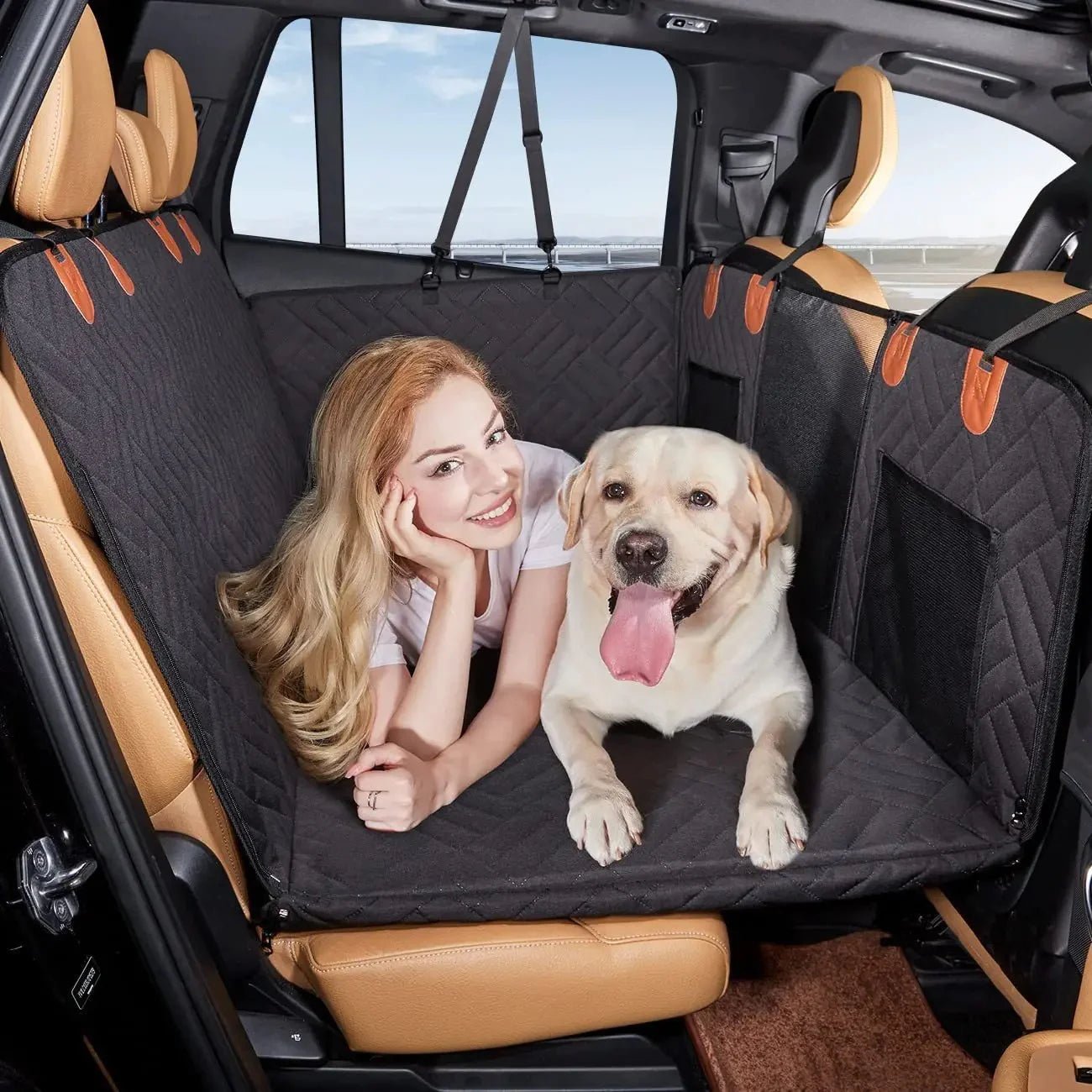 Waterproof Dog Car Carrier — Memory Foam Safety