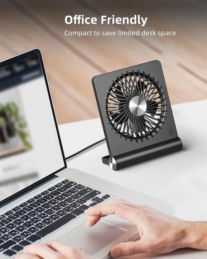 Ultra-Quiet Desk Fan — Compact USB Cooling