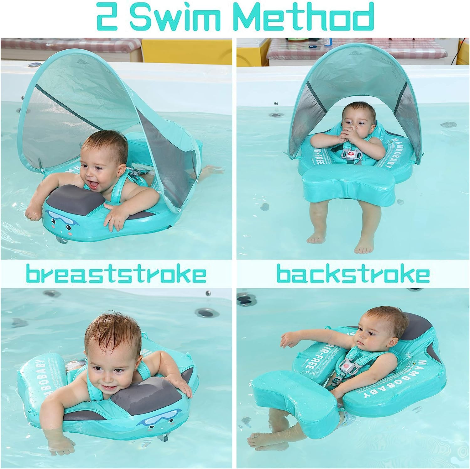 Adjustable 360° Baby Swim Trainer — Safe Float Aid 7